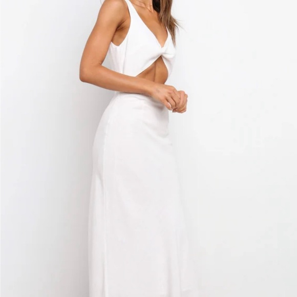 Petal and Pup White Midi Dress - Picture 1 of 4